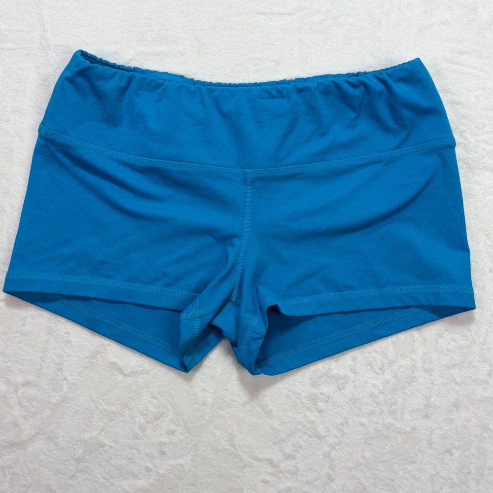 Fleo Original Low Rise Athletic Training Shorts Blue Large